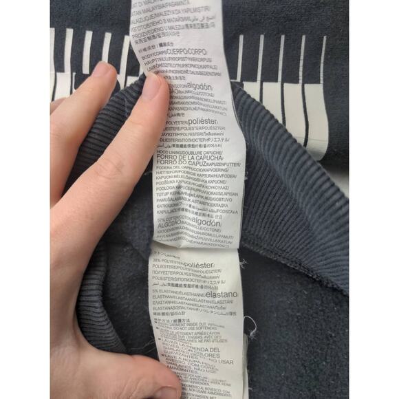 Mens Under Armour Cold Gear Threadborne Hoodie Size L Sleeve Spell Out Black - Picture 8 of 10